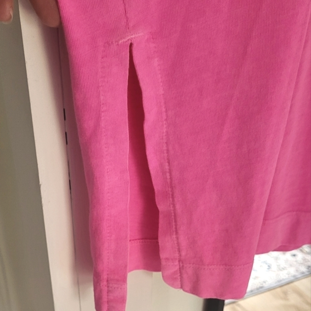 Short-Sleeve Vintage Tunic Flamingo Pink T-Shirt - Picture 3 of 8